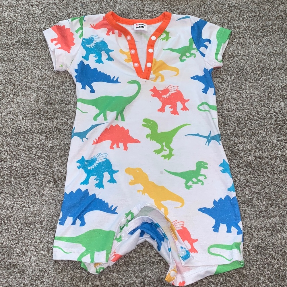 9-12M baby dinosaur romper